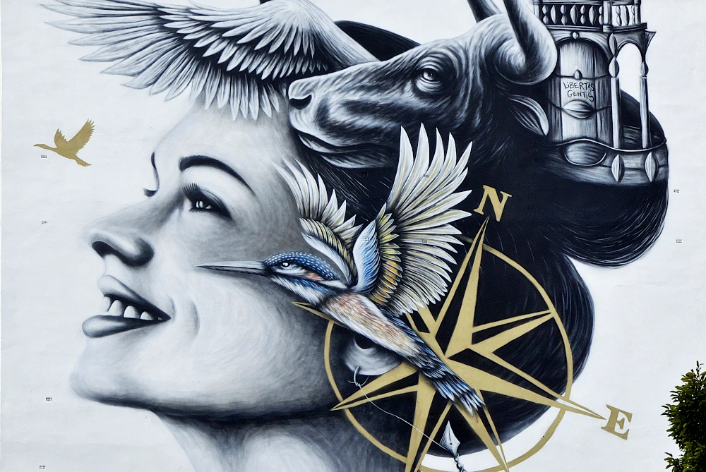 Libertas Gentis : une fresque de Noir Artist à Liège