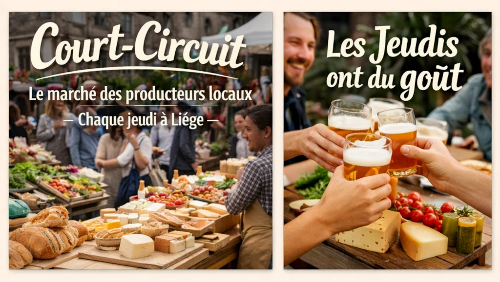 Court-Circuit, le marché des producteurs locaux à Liège