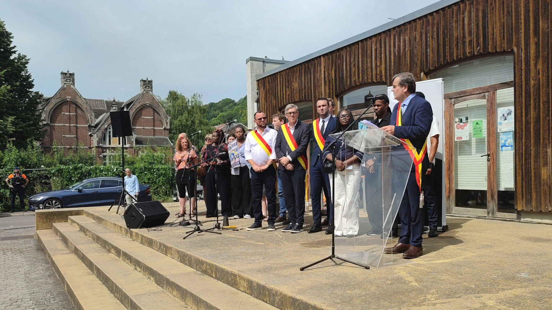 Inauguration de la Place Patrice Lumumba à Liège