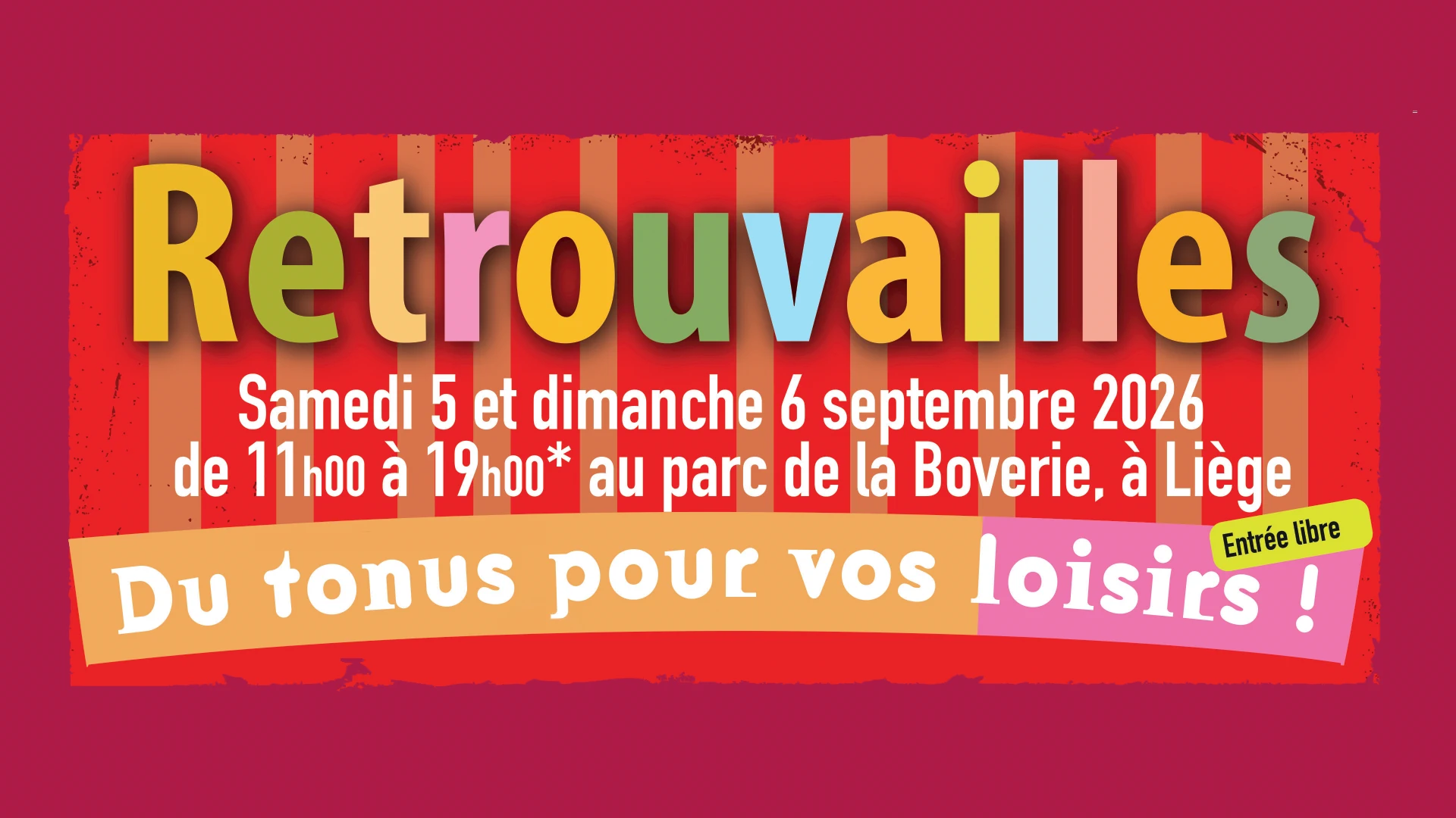 Retrouvailles 2026 à Liège : 300 associations au Parc de la Boverie