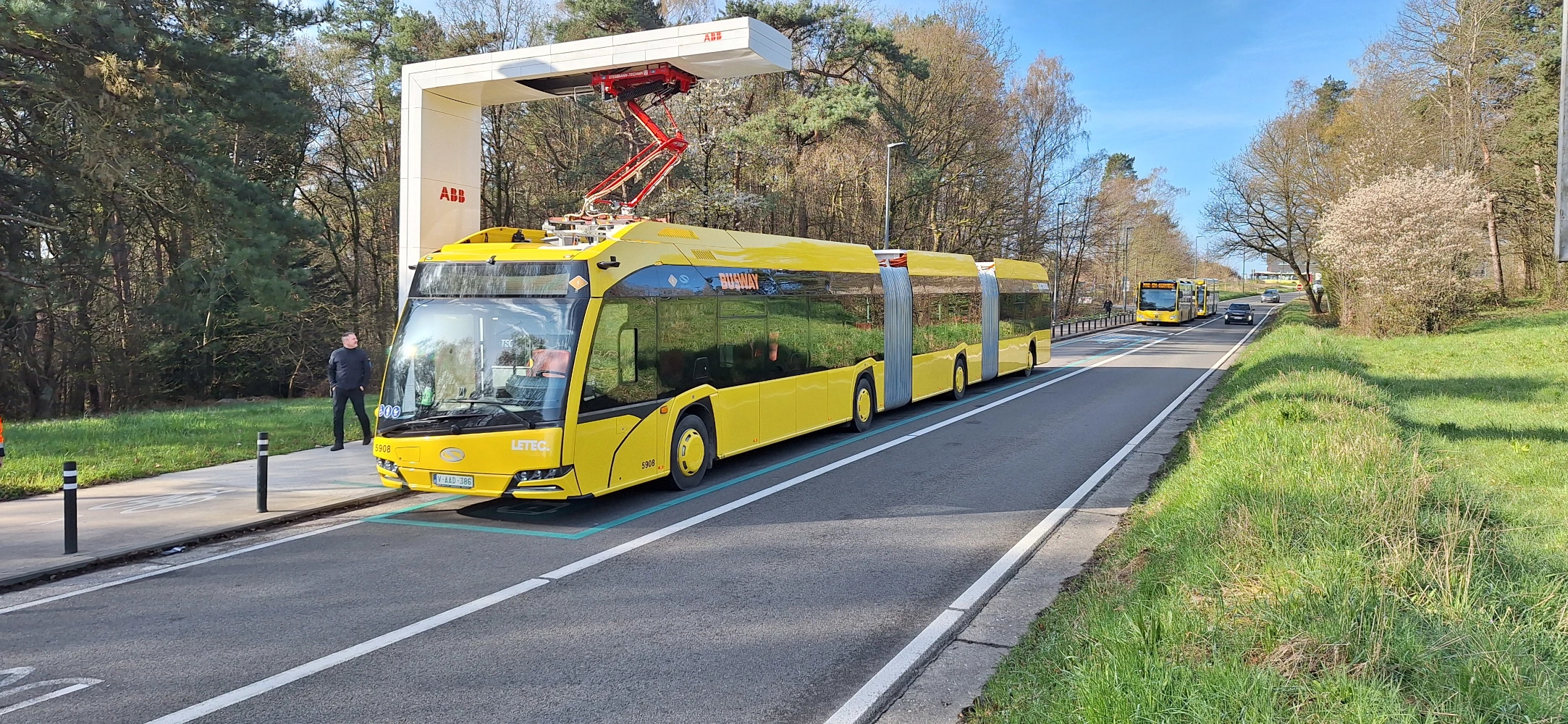Le premier tribus entre en service sur la BUSWAY B2 à Liège